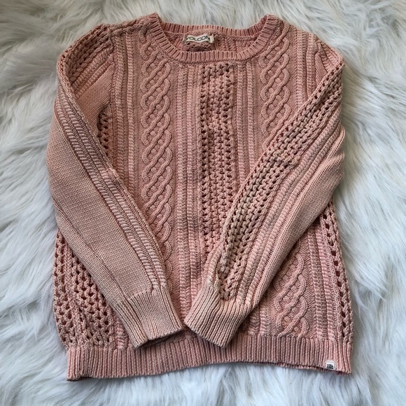 Volcom Powder Pink Mess Round Crewneck Sweater - Picture 11 of 11